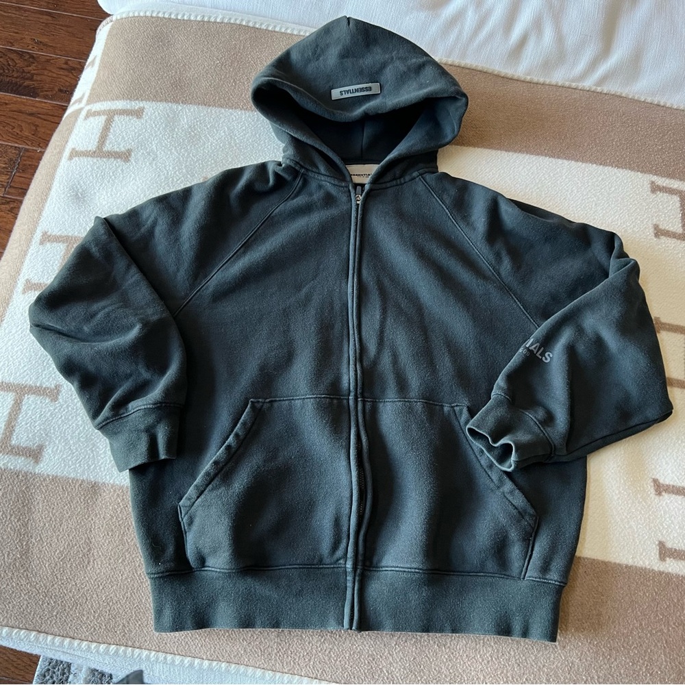 Essentials classic zip up hoodie